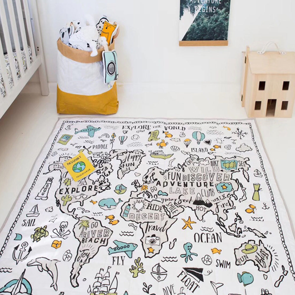 Crawling Mat / Carpet - Explore the World.