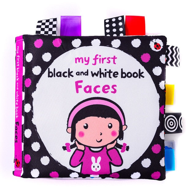 Black and White Baby Cloth Book.