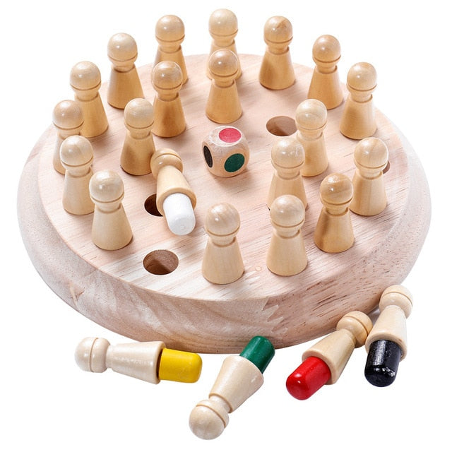 Wooden Toys - Color Sorting Panels & Blocks.